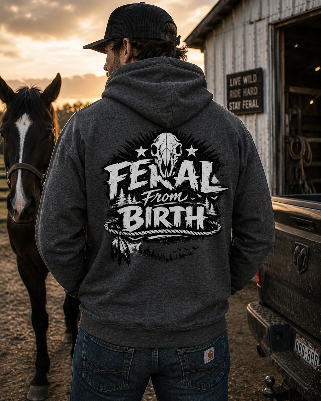 Feral from Birth Hoodie