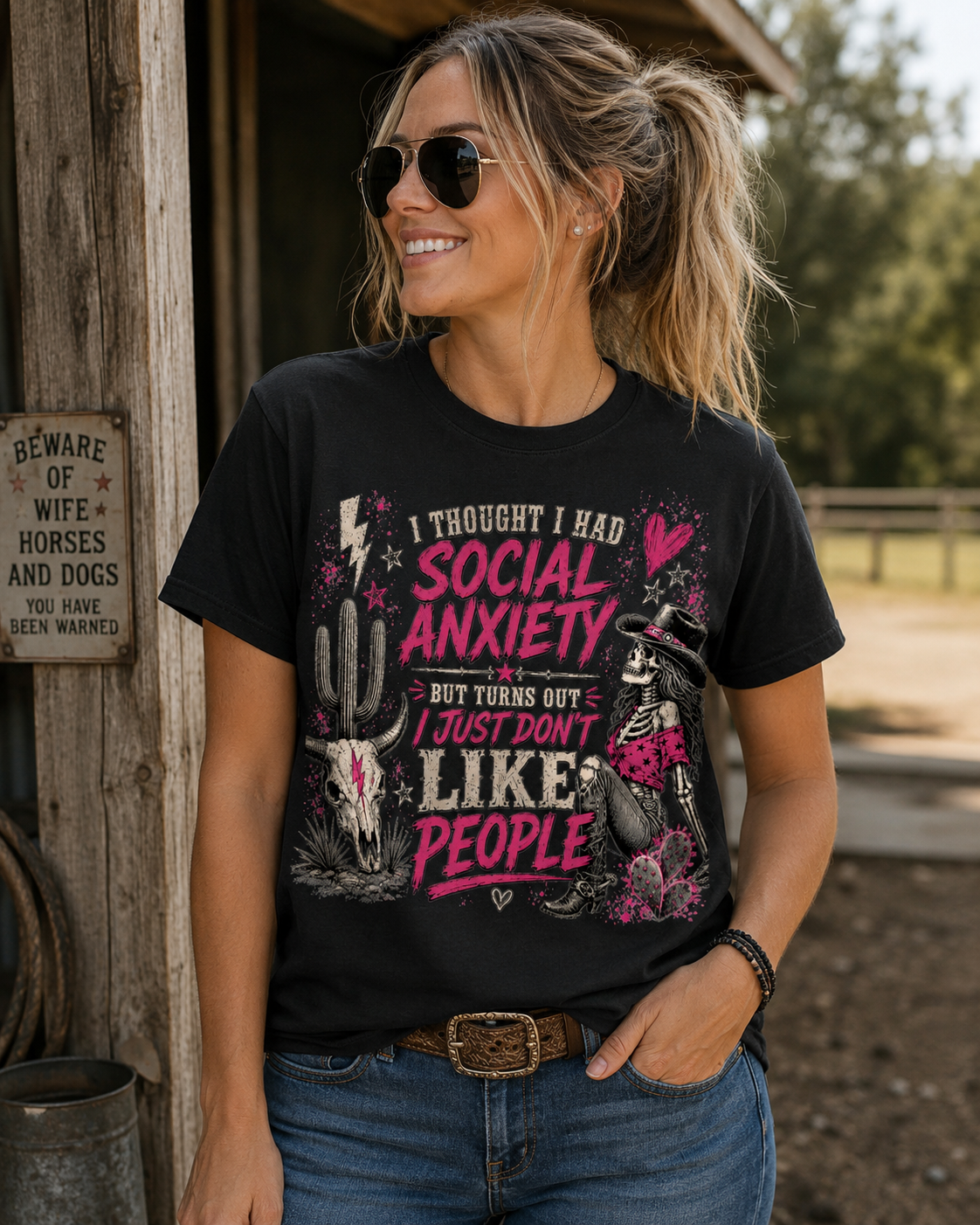 Social Anxiety Graphic Tee