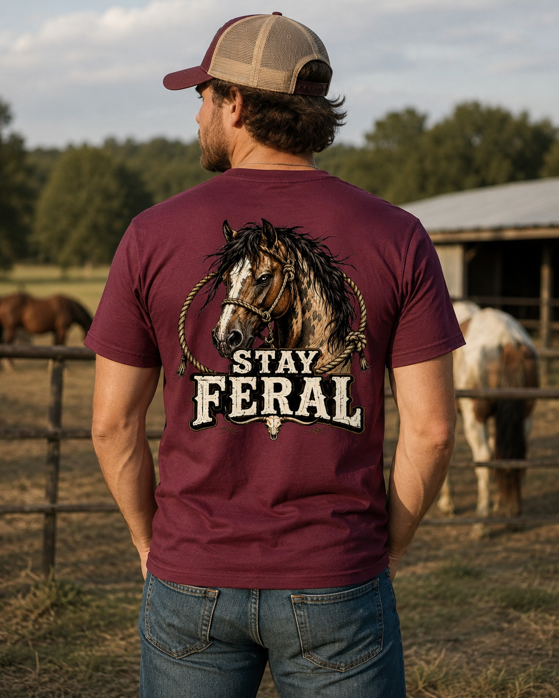 Stay Feral Horse Graphic Tee