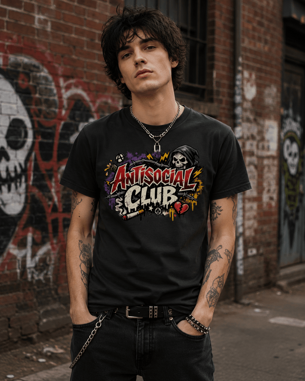 Anti Social - Graphic Tee - Stay Feral Co.
