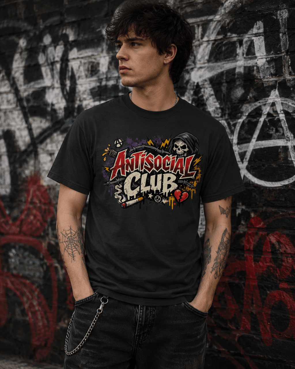 Anti Social - Graphic Tee - Stay Feral Co.