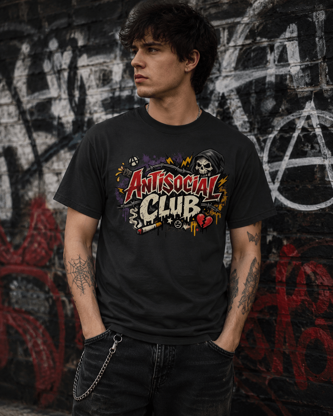 Anti Social - Graphic Tee - Stay Feral Co.