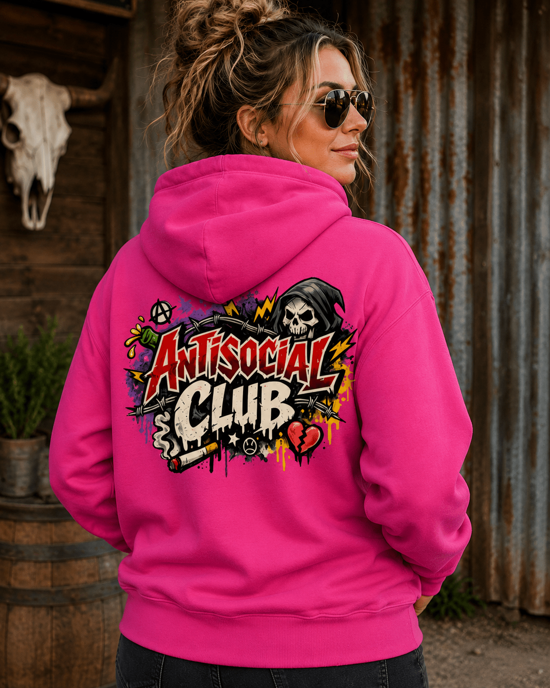 Anti Social Hoodie - Stay Feral Co.