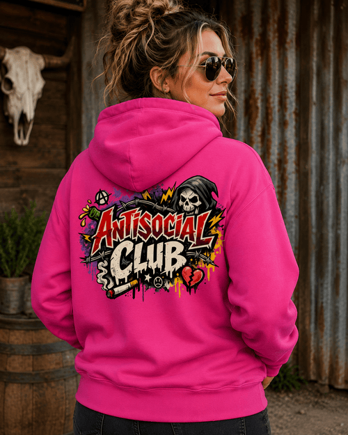 Anti Social Hoodie - Stay Feral Co.