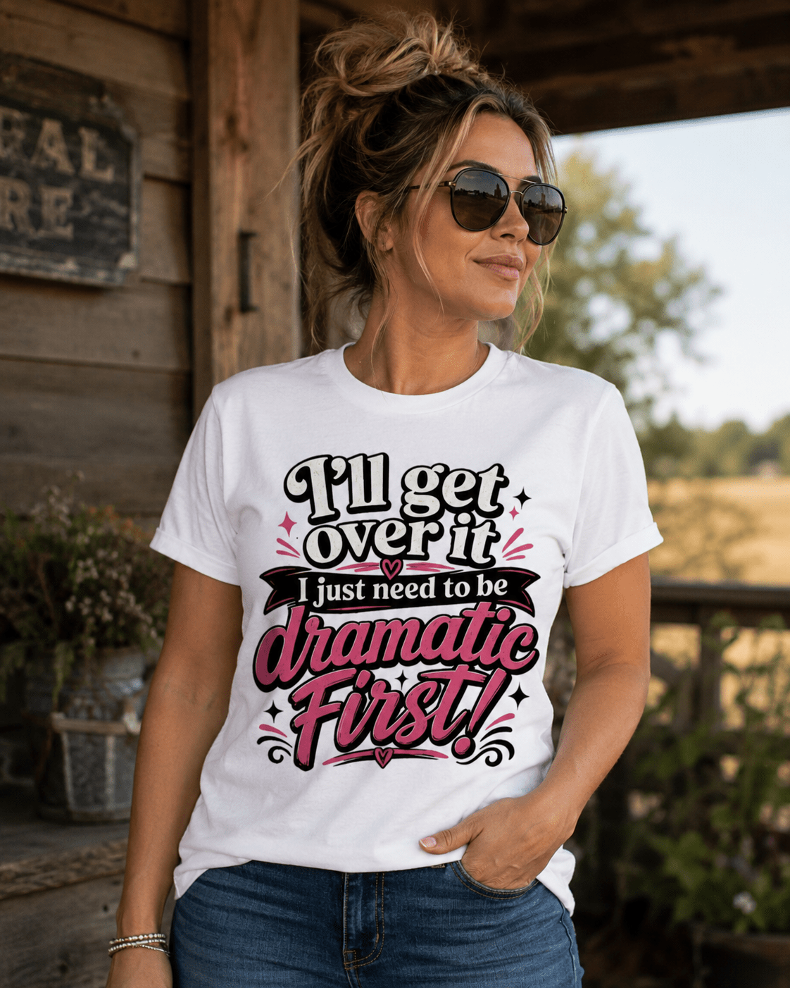 Dramatic Graphic Tee - Stay Feral Co.
