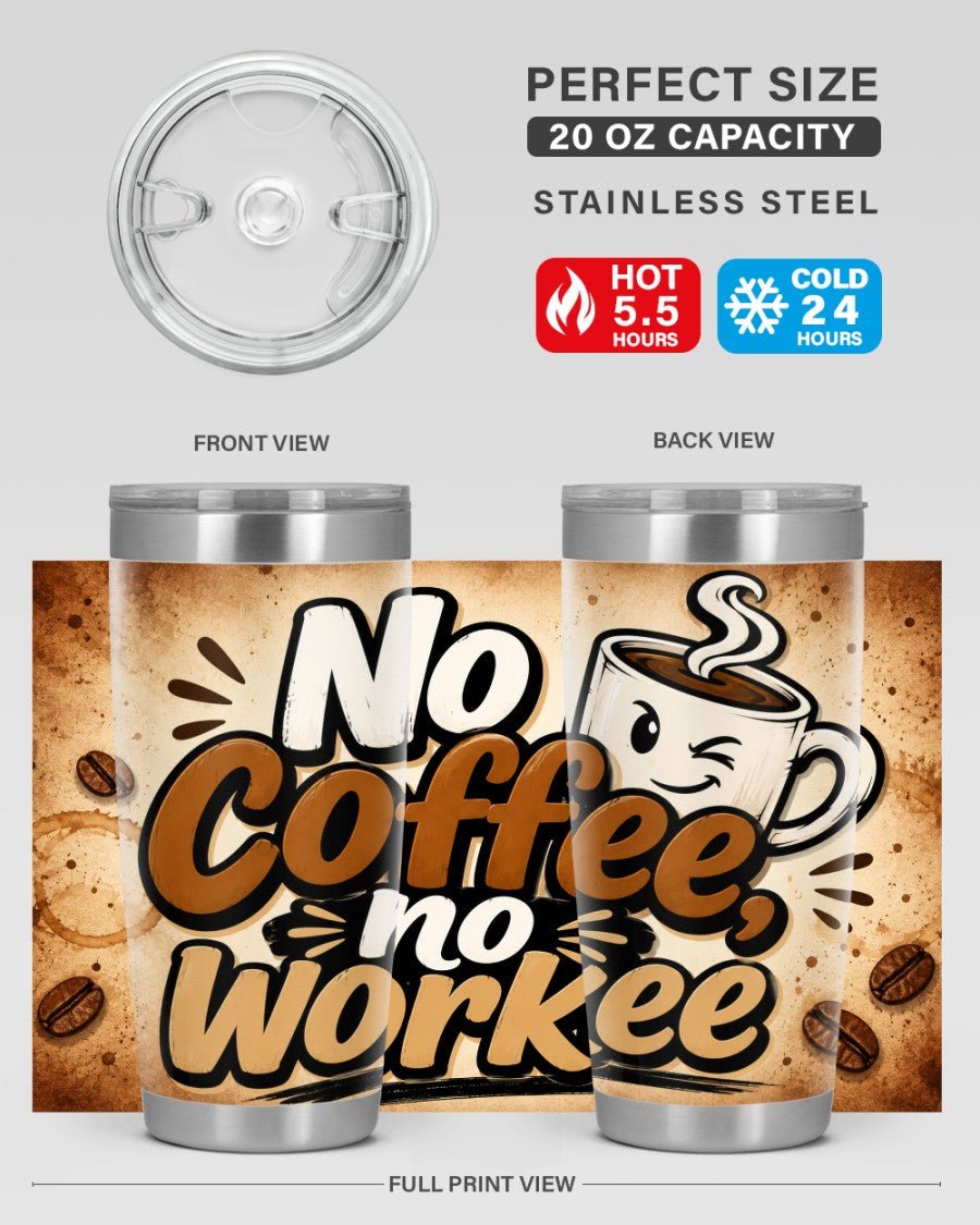 No Coffee Tumbler - Stay Feral Co.