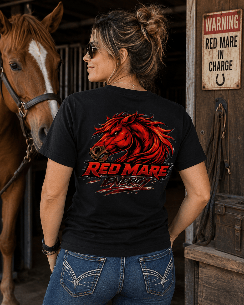 Red Mare Energy Graphic Tee - Stay Feral Co.