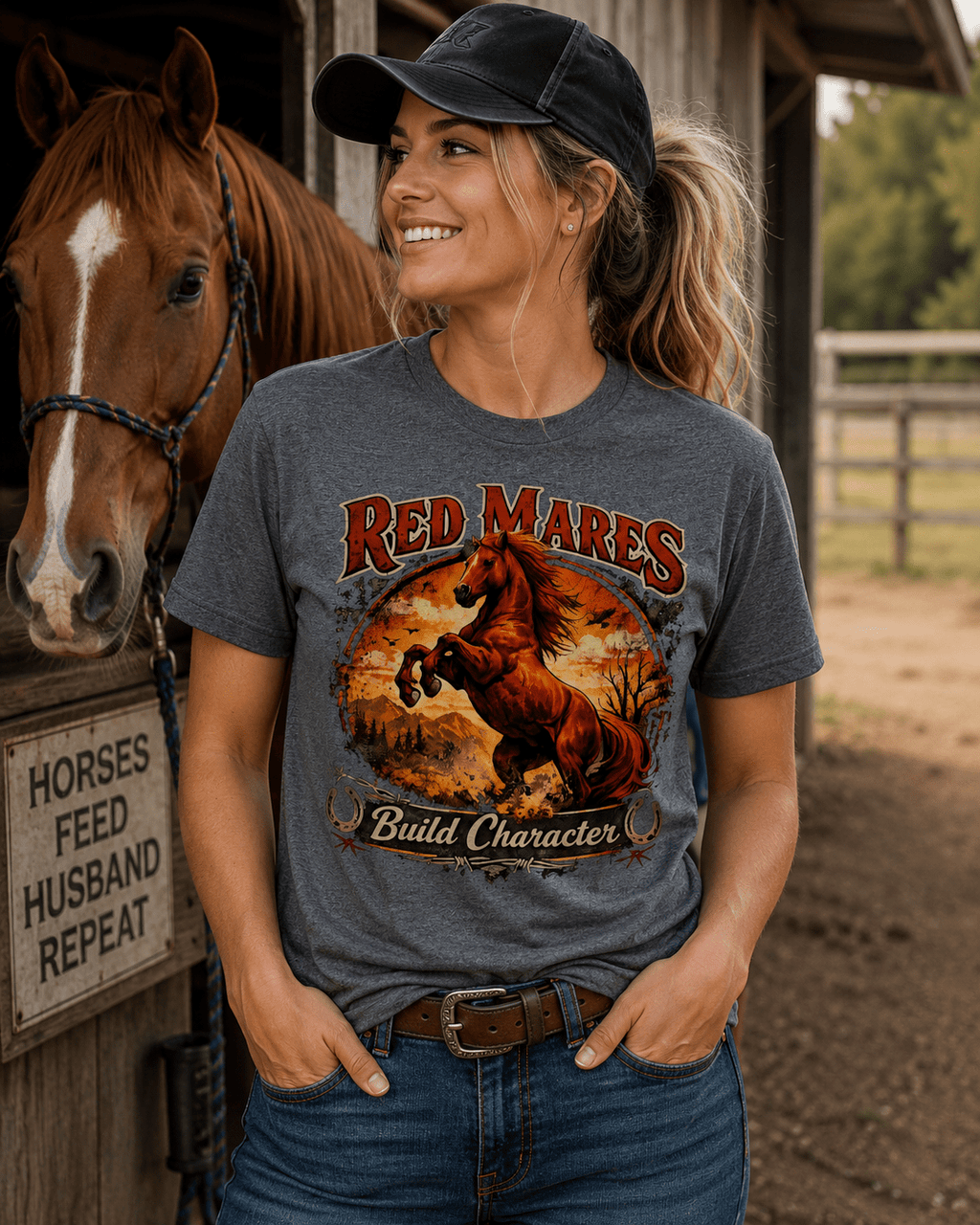 Red Mare Graphic Tee - Stay Feral Co.