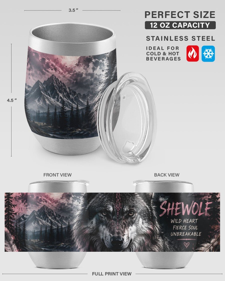 She Wolf Tumbler - Stay Feral Co.