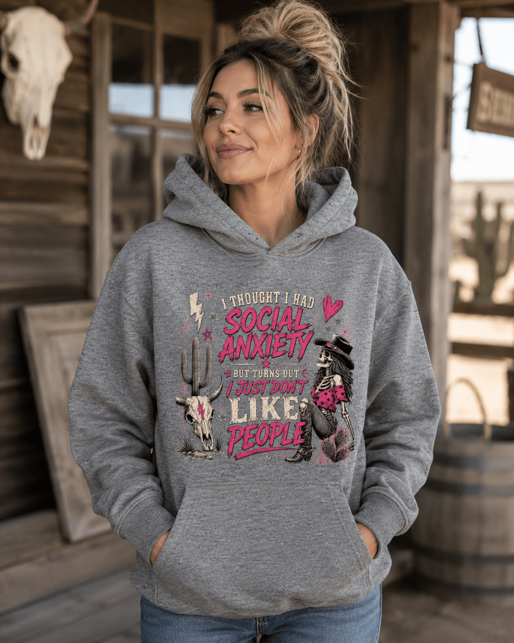 Social Anxiety Hoodie - Stay Feral Co.