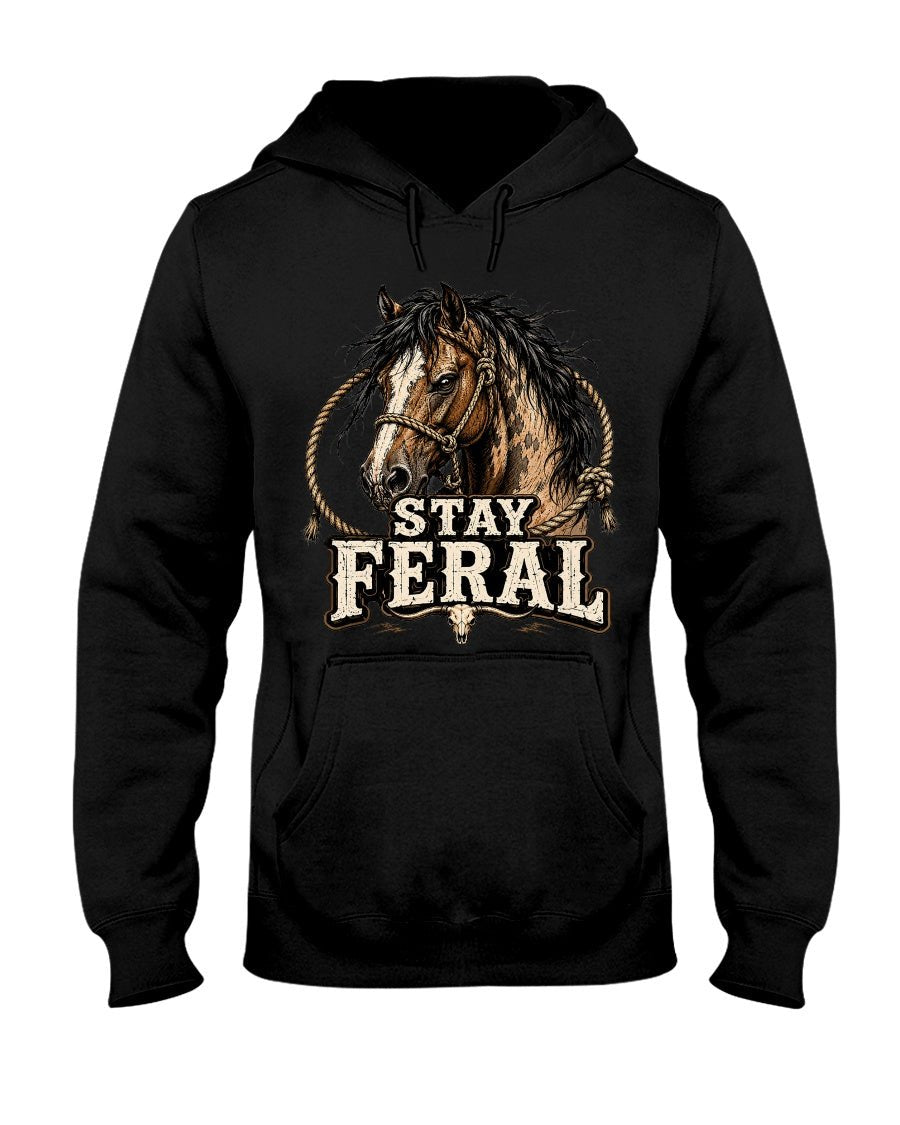 Stay Feral Horse - Hoodie - Stay Feral Co.