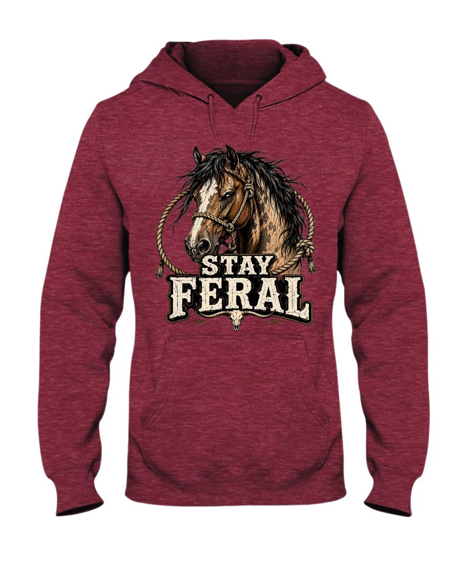 Stay Feral Horse - Hoodie - Stay Feral Co.
