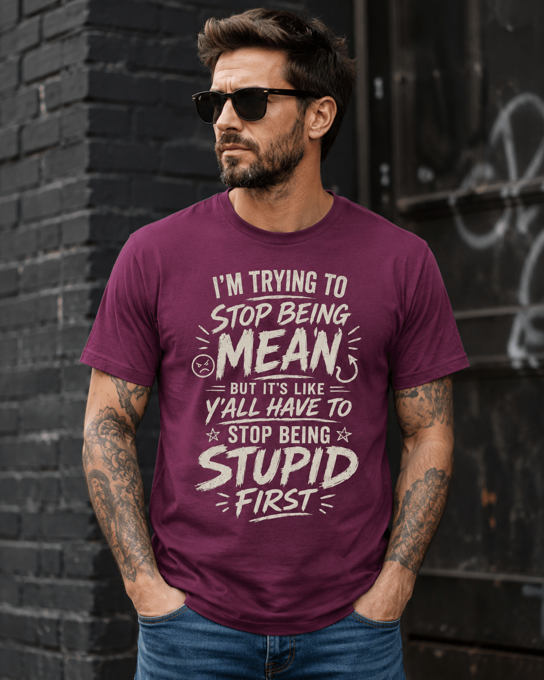 Stupid Graphic Tee - Stay Feral Co.
