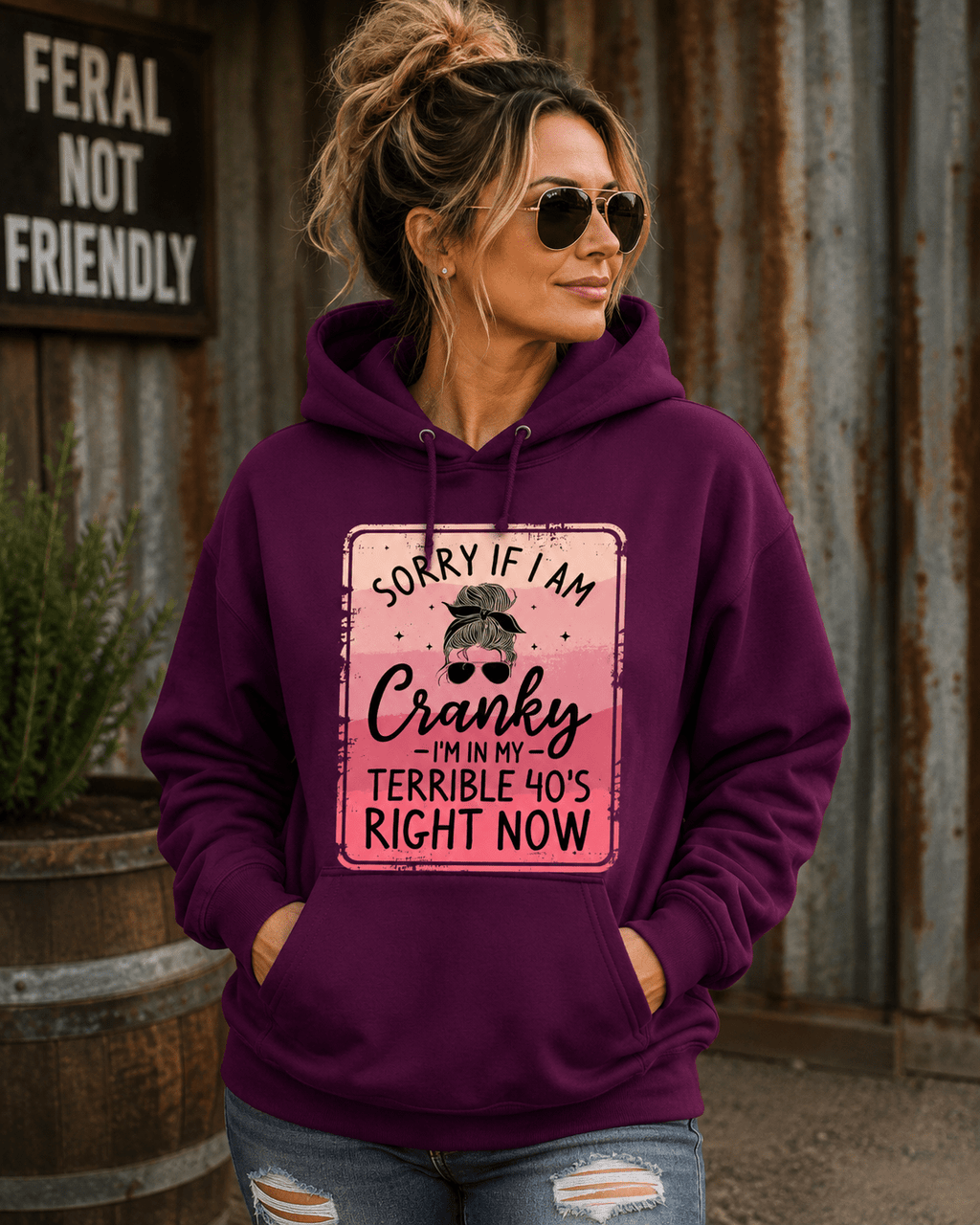 Terrible 40's Hoodie - Stay Feral Co.